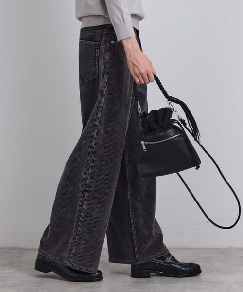 tk.TAKEO KIKUCHI（ティーケータケオキクチ）の「ADAMPATEK 別注 アソート巾着ショルダーバッグ（ショルダーバッグ・メンズ・ブラック系/ブラック/ブラック系5/ダークブラウン系5・00）」の9枚目の写真