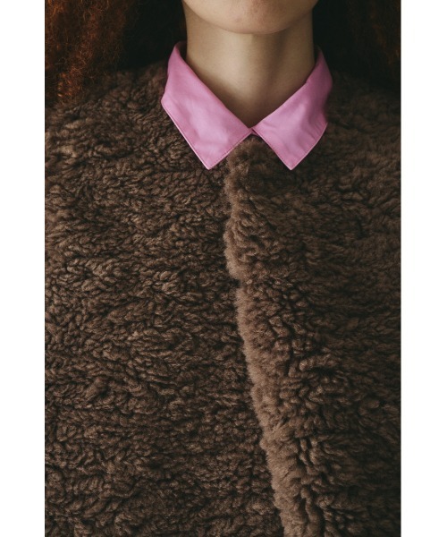 HeRIN.CYE(ヘリンドットサイ)の「Fur like vest ファーライクベスト(ベスト・レディース・グレー/ブラウン・FREE)」の6枚目の写真