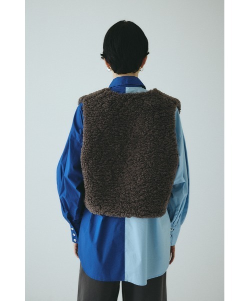 HeRIN.CYE(ヘリンドットサイ)の「Fur like vest ファーライクベスト(ベスト・レディース・グレー/ブラウン・FREE)」の12枚目の写真