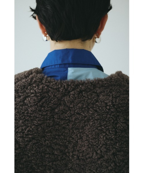 HeRIN.CYE(ヘリンドットサイ)の「Fur like vest ファーライクベスト(ベスト・レディース・グレー/ブラウン・FREE)」の14枚目の写真