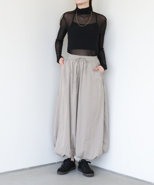 a lot of love(ア ロット オブ ラブ)の「シュリンク加工 バルーンパンツ(その他パンツ・レディース・ピンク/ブラック/イエロー/カーキ・FREE)」の11枚目の写真