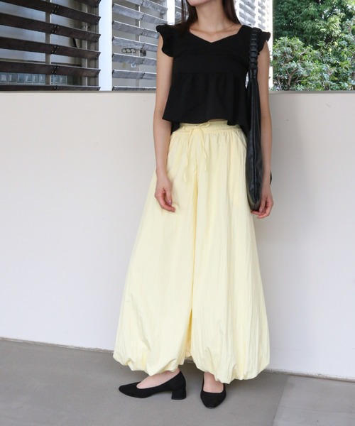 a lot of love(ア ロット オブ ラブ)の「シュリンク加工 バルーンパンツ(その他パンツ・レディース・ピンク/ブラック/イエロー/カーキ・FREE)」の15枚目の写真