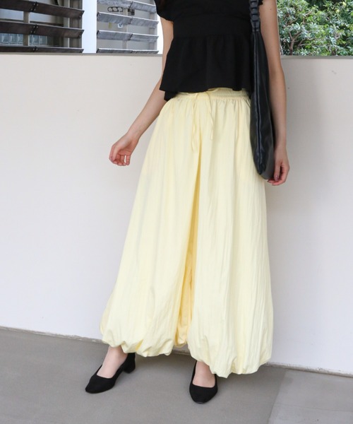 a lot of love(ア ロット オブ ラブ)の「シュリンク加工 バルーンパンツ(その他パンツ・レディース・ピンク/ブラック/イエロー/カーキ・FREE)」の17枚目の写真