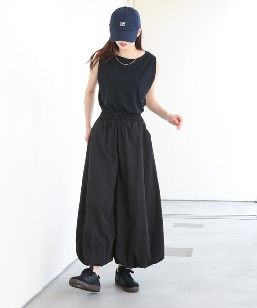 a lot of love(ア ロット オブ ラブ)の「シュリンク加工 バルーンパンツ(その他パンツ・レディース・ピンク/ブラック/イエロー/カーキ・FREE)」の5枚目の写真
