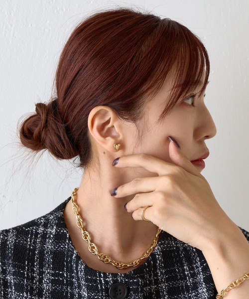 COLONY 2139（コロニートゥーワンスリーナイン）の「ハートピアス（ピアス（両耳用）・レディース・シルバー/ゴールド・FREE）」の8枚目の写真