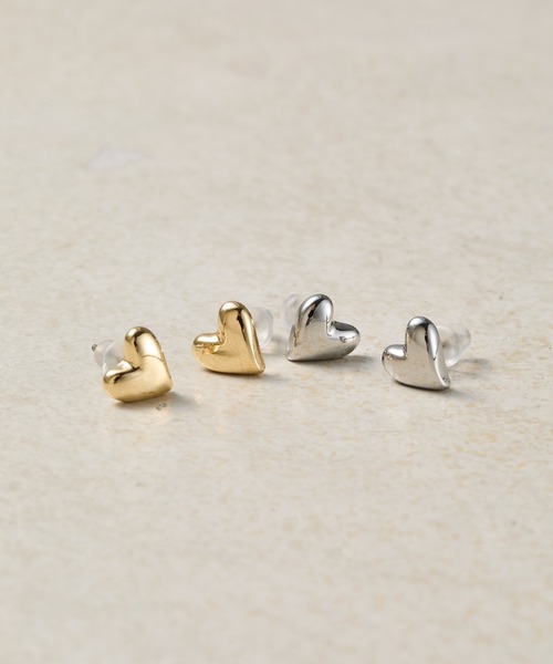 COLONY 2139（コロニートゥーワンスリーナイン）の「ハートピアス（ピアス（両耳用）・レディース・シルバー/ゴールド・FREE）」の3枚目の写真