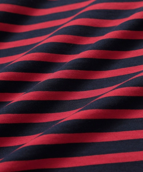 BARNYARDSTORM（バンヤードストーム）の「BARNYARDSTORM / ルーズシルエットボーダープルオーバー / マシンウォッシャブル（Tシャツ/カットソー・レディース・ベージュ/レッド・FREE）」の22枚目の写真