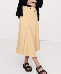 Banana Republic（バナナリパブリック）の「クロスオーバー ストレッチコットン ロングミディスカート（スカート）」