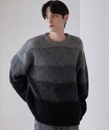 【LUENNA】Basic Shaggy Knit Sweater / ベーシック シャギーニットセーター