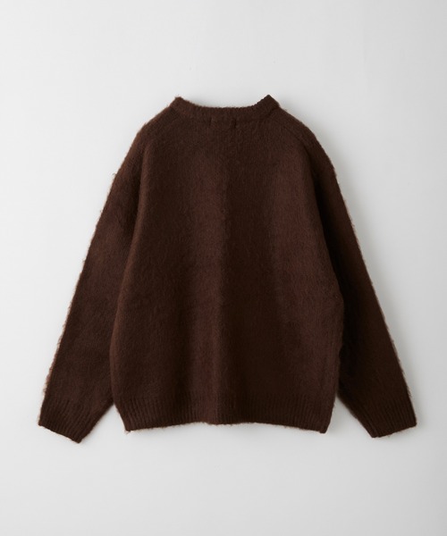 セール】【LUENNA】Basic Shaggy Knit Sweater / ベーシック シャギー
