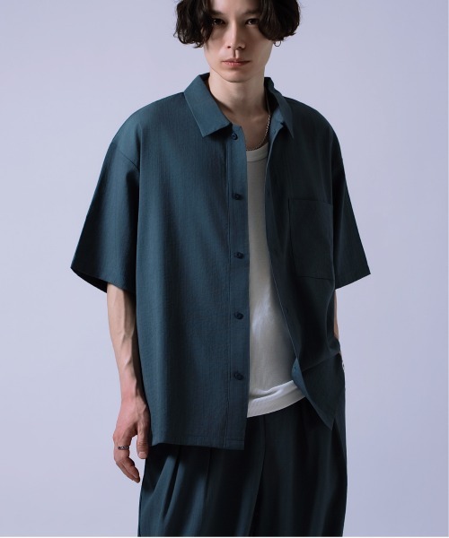 Crownor（クラウノアー）の「リネンタッチ ルーズシャツ（シャツ/ブラウス・メンズ・ブラック系/ブラック/ブルーグレー・LARGE/MEDIUM/SMALL）」の18枚目の写真