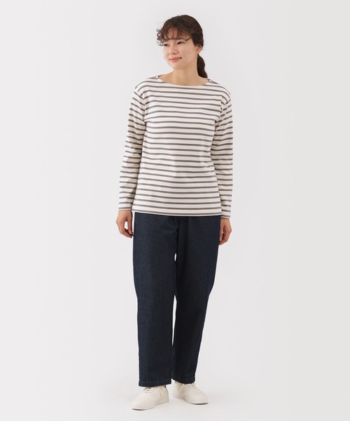 無印良品（ムジルシリョウヒン）の「婦人　洗いざらし　デニムイージーテーパードパンツ（その他パンツ・レディース・ダークネイビー/ブルー・XL/L/M/S）」の9枚目の写真
