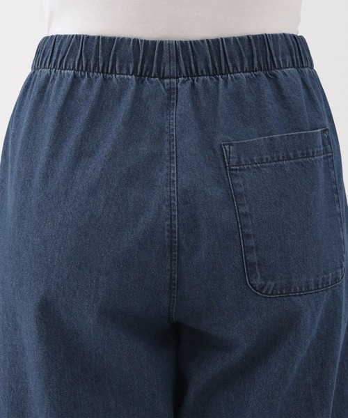 無印良品（ムジルシリョウヒン）の「婦人　洗いざらし　デニムイージーテーパードパンツ（その他パンツ・レディース・ダークネイビー/ブルー・XL/L/M/S）」の3枚目の写真