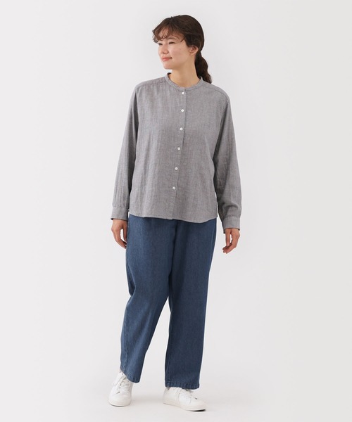 無印良品（ムジルシリョウヒン）の「婦人　洗いざらし　デニムイージーテーパードパンツ（その他パンツ・レディース・ダークネイビー/ブルー・XL/L/M/S）」の13枚目の写真