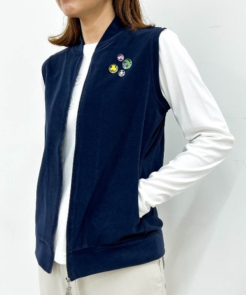 オンラインストア・店舗限定商品】コットン混パイルジップベスト