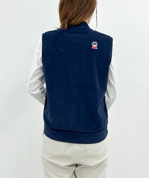 Picone CLUB(ピッコーネクラブ)の「【オンラインストア・店舗限定商品】コットン混パイルジップベスト(ベスト・レディース・ネイビー/ホワイト・S/M)」の17枚目の写真