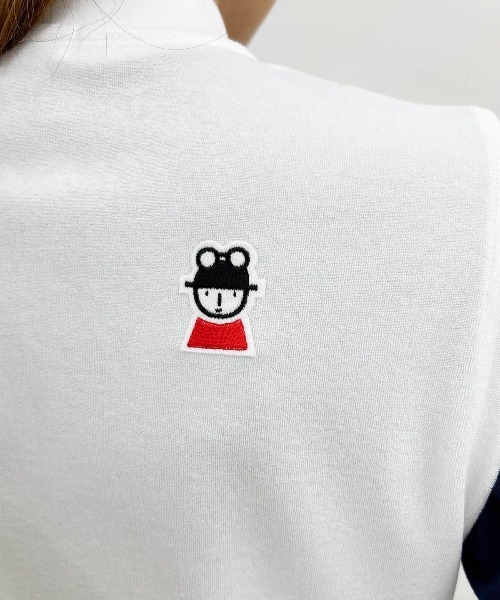 Picone CLUB(ピッコーネクラブ)の「【オンラインストア・店舗限定商品】コットン混パイルジップベスト(ベスト・レディース・ネイビー/ホワイト・S/M)」の12枚目の写真