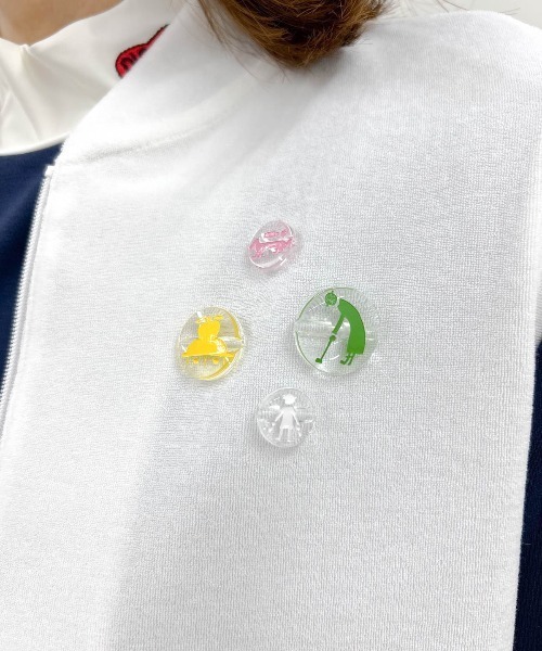 Picone CLUB(ピッコーネクラブ)の「【オンラインストア・店舗限定商品】コットン混パイルジップベスト(ベスト・レディース・ネイビー/ホワイト・S/M)」の13枚目の写真