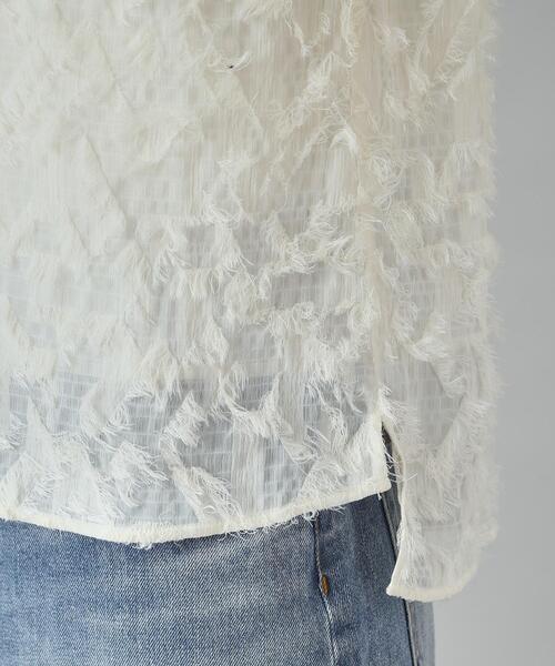 DRESSTERIOR（ドレステリア）の「【セットアップ可/トレンド】カットジャカードフレンチスリーブブラウス（シャツ/ブラウス・レディース・ブラック/アイボリー・34/36/38）」の16枚目の写真