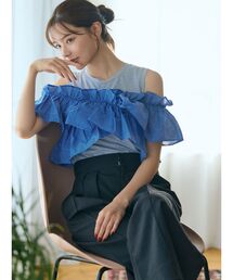 TONAL | マルチWAYフリルトップス(Tシャツ/カットソー)