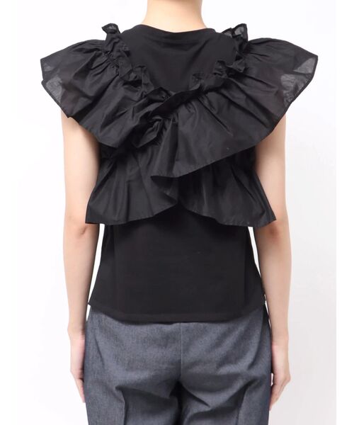 TONAL（トーナル）の「マルチWAYフリルトップス（Tシャツ/カットソー・レディース・ブラック/グレー/ブラウン・MEDIUM）」の17枚目の写真