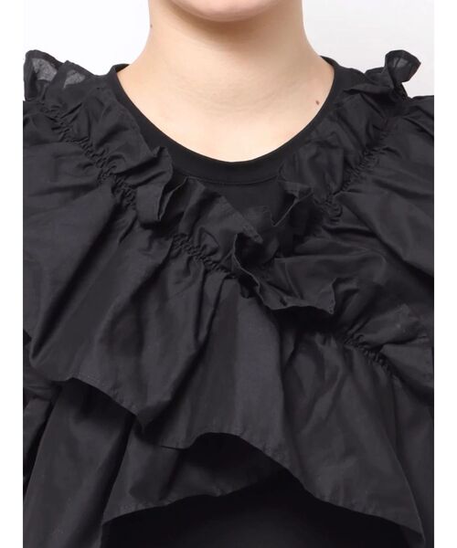 TONAL（トーナル）の「マルチWAYフリルトップス（Tシャツ/カットソー・レディース・ブラック/グレー/ブラウン・MEDIUM）」の18枚目の写真