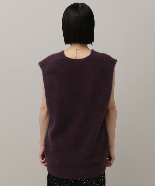 A part by（アパートバイ）の「【洗える】CNラクーンコンVベスト（ベスト・レディース・ライトベージュ/ブラウン/ボルドー・FREE/SMALL）」の11枚目の写真