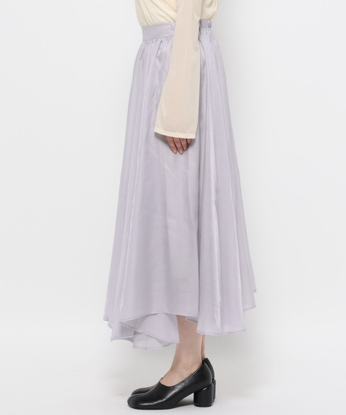 mysty woman（ミスティウーマン）の「イレギュラーヘムシアースカート 586715（スカート・レディース・アイボリー/ライトグレー/ベージュ・FREE）」の10枚目の写真