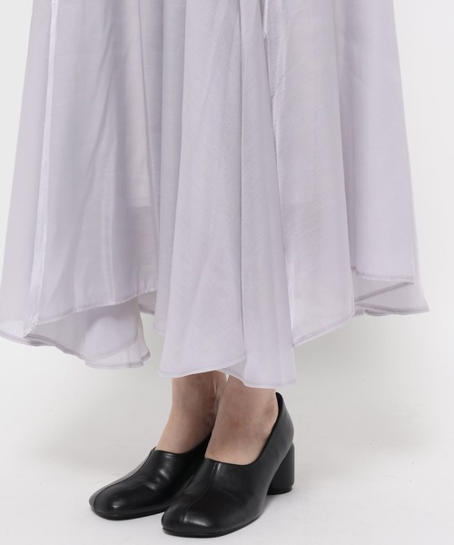 mysty woman（ミスティウーマン）の「イレギュラーヘムシアースカート 586715（スカート・レディース・アイボリー/ライトグレー/ベージュ・FREE）」の13枚目の写真