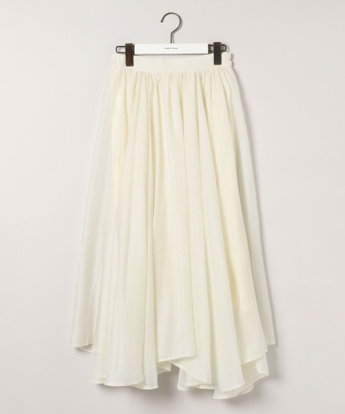mysty woman（ミスティウーマン）の「イレギュラーヘムシアースカート 586715（スカート・レディース・アイボリー/ライトグレー/ベージュ・FREE）」の16枚目の写真