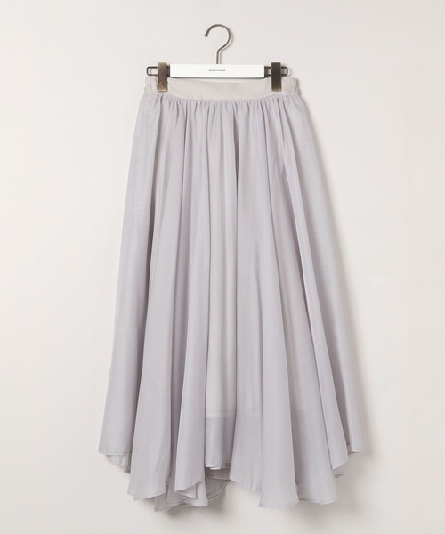 mysty woman（ミスティウーマン）の「イレギュラーヘムシアースカート 586715（スカート・レディース・アイボリー/ライトグレー/ベージュ・FREE）」の18枚目の写真