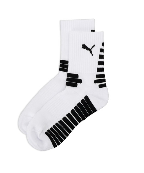 PUMA(プーマ)の「PUMA プーマ ユニセックス バスケットボール ソックス(ソックス/靴下・メンズ・ホワイト/ブラック・25.0cm/23.0cm/27.0cm)」の2枚目の写真