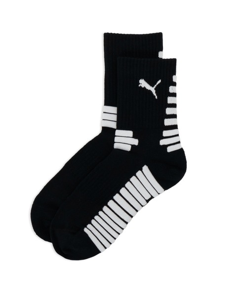 PUMA(プーマ)の「PUMA プーマ ユニセックス バスケットボール ソックス(ソックス/靴下・メンズ・ホワイト/ブラック・25.0cm/23.0cm/27.0cm)」の1枚目の写真