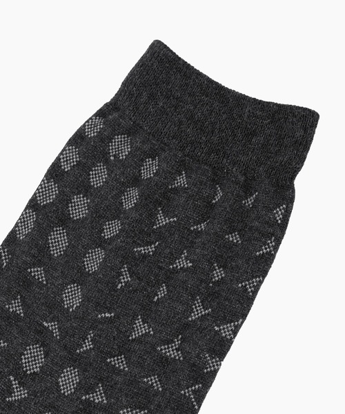 LAD MUSICIAN（ラッドミュージシャン）の「STUDZ SOCKS（ソックス/靴下・メンズ・チャコールグレー/ブラック×レッド/ブラウン/ブラック×グレー・FREE）」の7枚目の写真