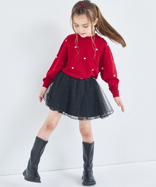 pairmanon（ペアマノン）の「きらきら ラメ チュール スカッツ（スカート・キッズ・ブラック/ライトブルー/ライトピンク/ラベンダー・130/120/90/110/100/140）」の11枚目の写真