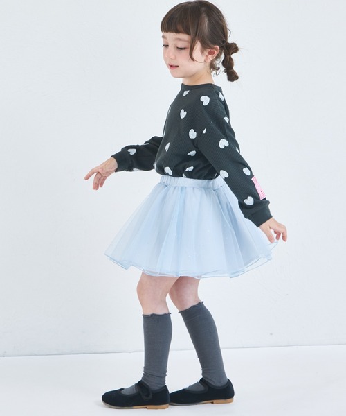 pairmanon（ペアマノン）の「きらきら ラメ チュール スカッツ（スカート・キッズ・ブラック/ライトブルー/ライトピンク/ラベンダー・130/120/90/110/100/140）」の17枚目の写真