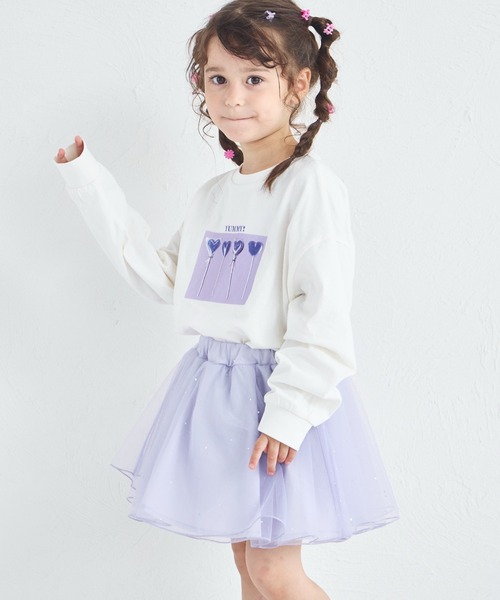 pairmanon（ペアマノン）の「きらきら ラメ チュール スカッツ（スカート・キッズ・ブラック/ライトブルー/ライトピンク/ラベンダー・130/120/90/110/100/140）」の19枚目の写真