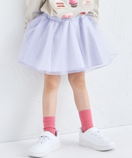 pairmanon（ペアマノン）の「きらきら ラメ チュール スカッツ（スカート・キッズ・ブラック/ライトブルー/ライトピンク/ラベンダー・130/120/90/110/100/140）」の20枚目の写真