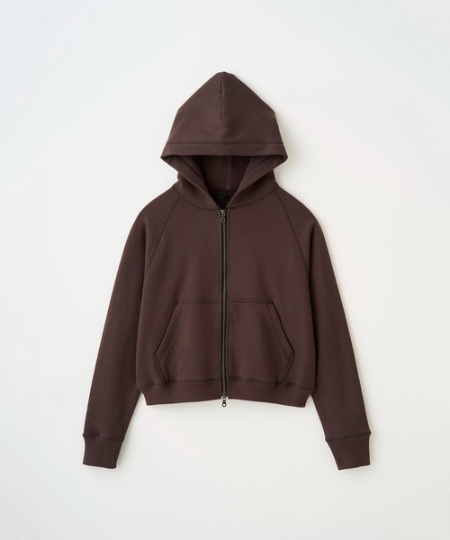 Juha(ユハ)の「CROP ZIP HOODIE(パーカー・メンズ・ブラウン/ブラック/チャコールグレー・3/4)」の19枚目の写真