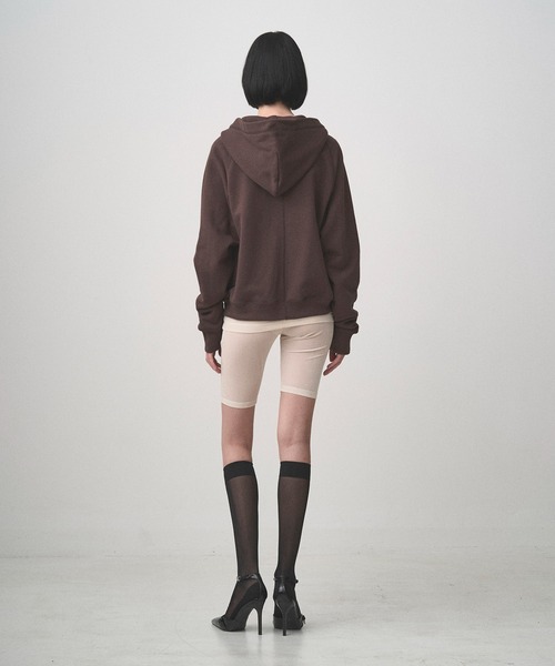Juha(ユハ)の「CROP ZIP HOODIE(パーカー・メンズ・ブラウン/ブラック/チャコールグレー・3/4)」の14枚目の写真