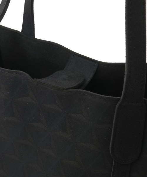 MEN'S BIGI（メンズビギ）の「【Estivant/エスティバン】Tote Bag Medium / ウルトラスエード トートバッグ ミディアム（トートバッグ・メンズ・ブラック/ダークグレー・FREE）」の10枚目の写真