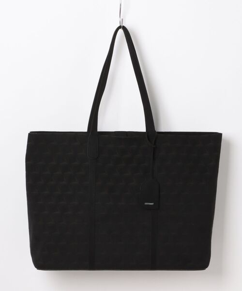 MEN'S BIGI（メンズビギ）の「【Estivant/エスティバン】Tote Bag Medium / ウルトラスエード トートバッグ ミディアム（トートバッグ・メンズ・ブラック/ダークグレー・FREE）」の15枚目の写真