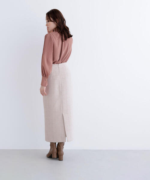 NATURAL BEAUTY BASIC(ナチュラルビューティーベーシック)の「◇ツイーディーナロースカート(スカート・レディース・ベージュ/パープル/ブラック系その他・MEDIUM/P/S)」の18枚目の写真