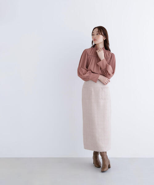 NATURAL BEAUTY BASIC(ナチュラルビューティーベーシック)の「◇ツイーディーナロースカート(スカート・レディース・ベージュ/パープル/ブラック系その他・MEDIUM/P/S)」の19枚目の写真