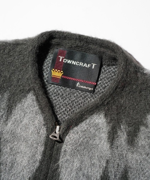 TOWNCRAFT（タウンクラフト）の「TOWNCRAFT / タウンクラフト SHAGGY VINTAGE PATTERN ZIP VEST レオパード アーガイル デイジー シャギーヴ ジップアップ ベスト モヘアタッチ（ベスト・メンズ・グレー系その他/カーキ/オリーブ/グレー/その他1/その他2・X-SMALL/SMALL/MEDIUM/LARGE）」の19枚目の写真