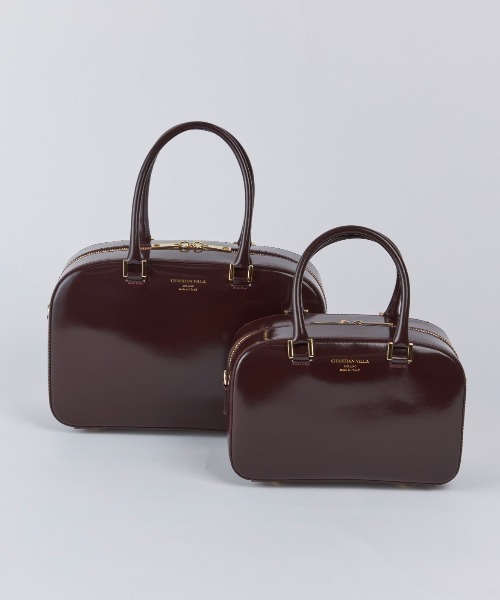 CHRISTIAN VILLA(クリスチャンヴィラ)の「ミニボストンバッグ《CHRISTIAN VILLA》(ショルダーバッグ・レディース・ワイン/ブラック・フリー)」の12枚目の写真