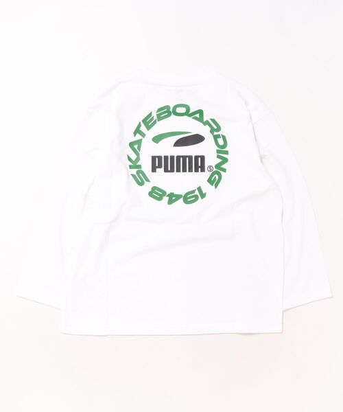 PUMA(プーマ)の「PUMA/プーマ PUMAS MX LS バック キャット TEE キッズ ロンT 636014(Tシャツ/カットソー・キッズ・ブラック/ホワイト・130cm/140cm/150cm/160cm)」の4枚目の写真