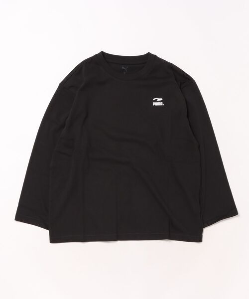 PUMA(プーマ)の「PUMA/プーマ PUMAS MX LS バック キャット TEE キッズ ロンT 636014(Tシャツ/カットソー・キッズ・ブラック/ホワイト・130cm/140cm/150cm/160cm)」の6枚目の写真