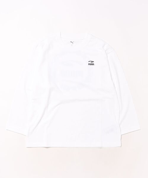 PUMA(プーマ)の「PUMA/プーマ PUMAS MX LS バック キャット TEE キッズ ロンT 636014(Tシャツ/カットソー・キッズ・ブラック/ホワイト・130cm/140cm/150cm/160cm)」の5枚目の写真