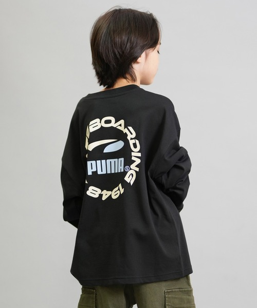 セール】PUMA/プーマ PUMAS MX LS バック キャット TEE キッズ ロンT